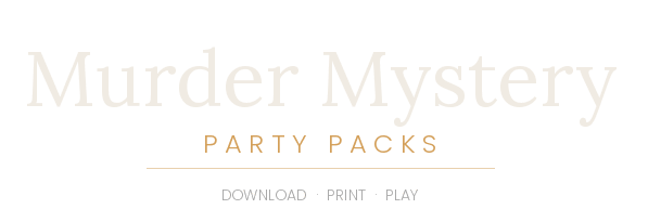 Murder Mystery Party Packs